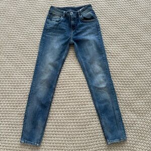 Pepe Jeans London Regular Waist Comfort Fit Taper Blue Jeans Size 24